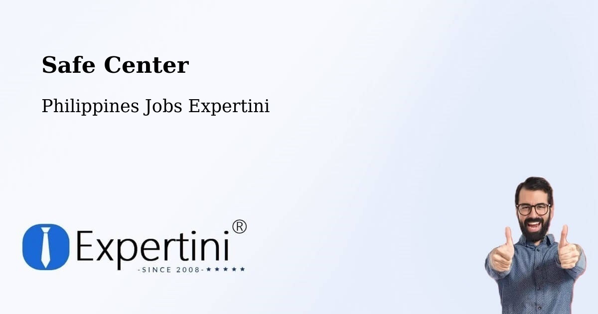 Safety Center – Cafe - Philippines Jobs Expertini