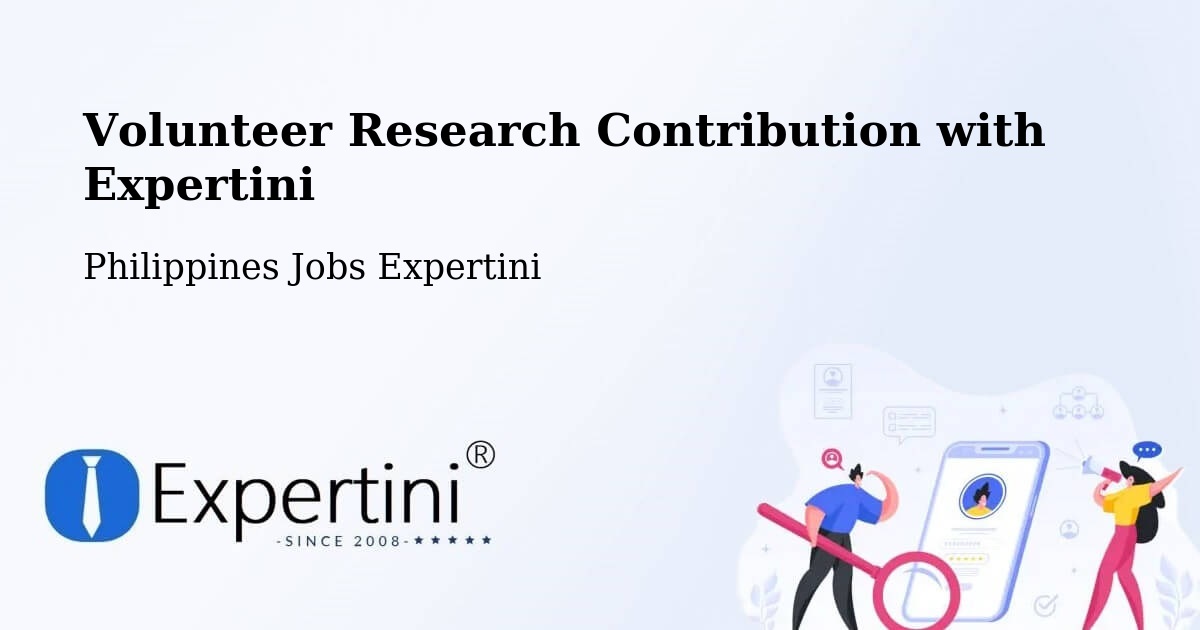 Volunteer Research Contribution Program – Cafe - Philippines Jobs Expertini